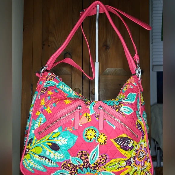 Vera Bradley Floral Pink Shoulder Bag - Picture 3 of 17